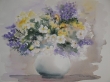 Acquerello: vaso fiori misti