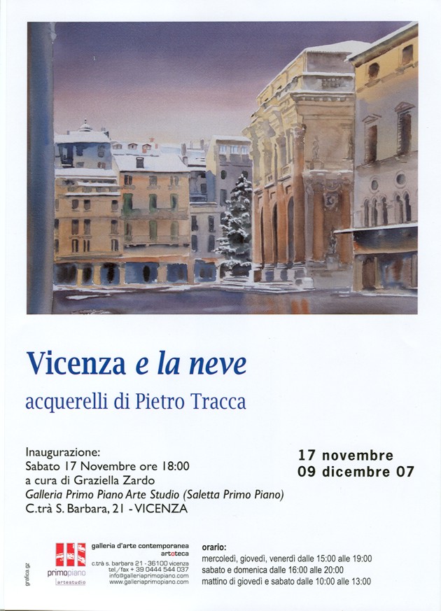 locandina mostra Vicenza e la neve