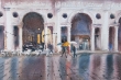 Vicenza: P zza dei Signori con la pioggia 2014 cm 54 x 36