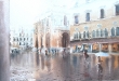 Vicenza: pioggia a p zza dei Signori 2014 cm 54 x 36